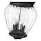 Z-Lite Davina 3 Light Outdoor Post Mounted Fixture, 9in. W x 138.25in. H, Black 5016PHMR-5009P120-BK - alternate 4